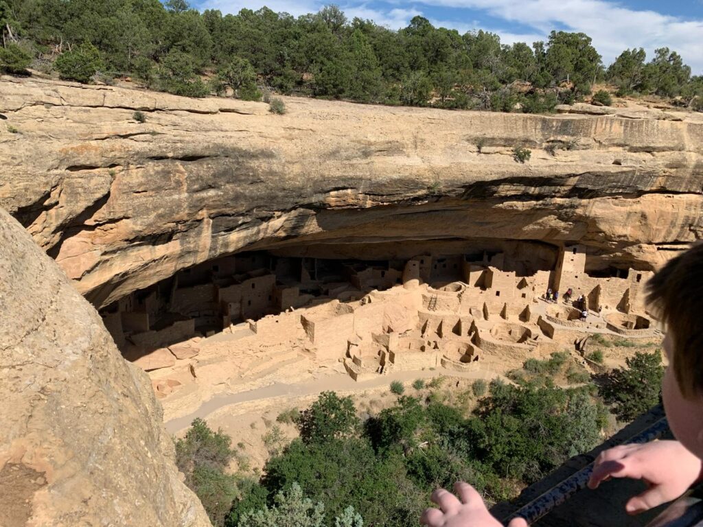 A view from the top of Cliff Palace - Mesa Verde National Park.