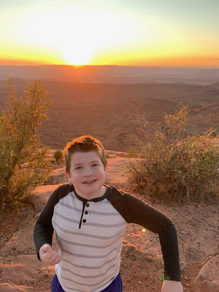 Collin at sunset in Utah.