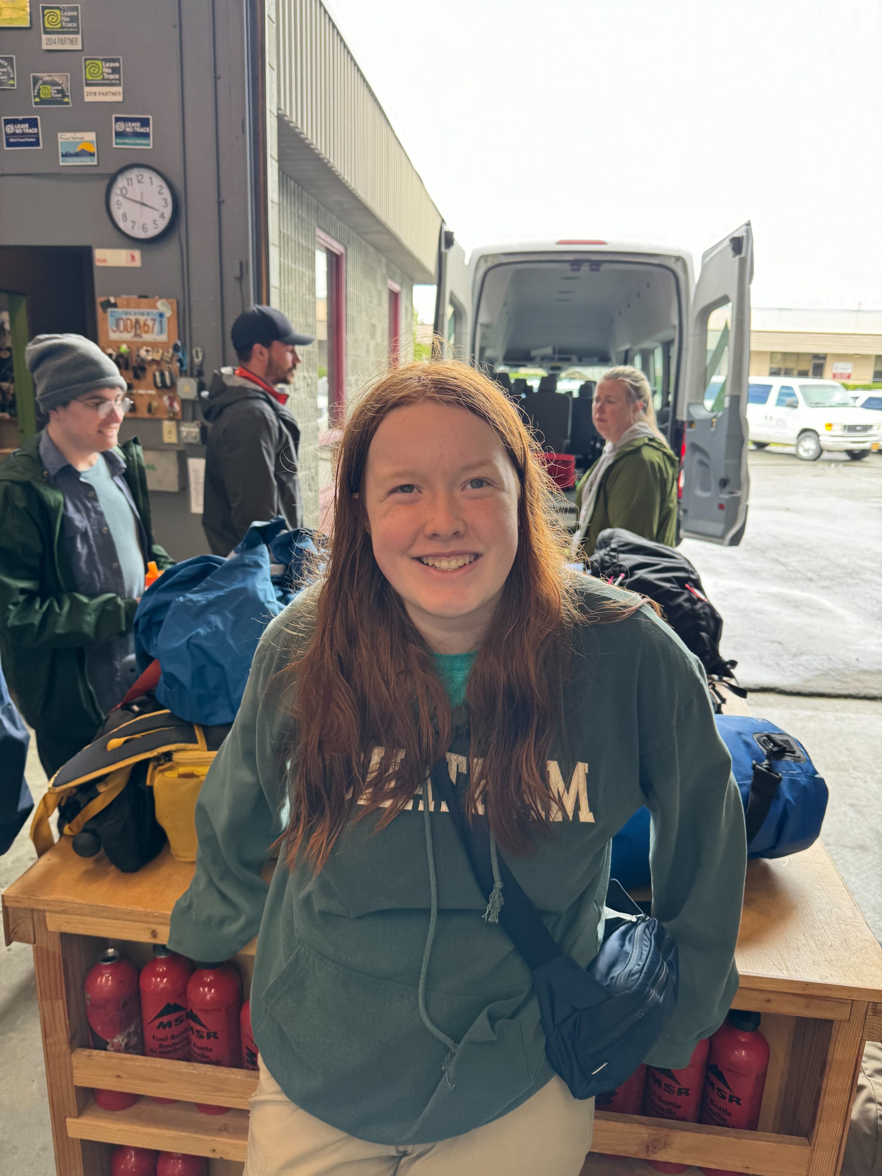 Cameron all smiles back at the Alaska Alpine Adventures after our trip.