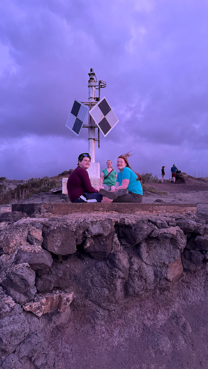 Cameron and Collin at the lighthouse near Nakalele Blowhole.