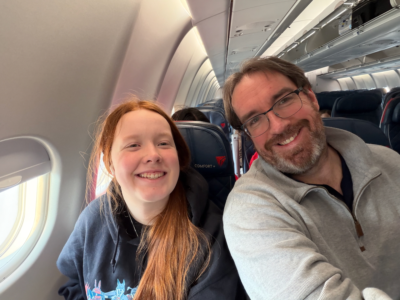 Chris and Cameron flying from Detroit to Honolulu.