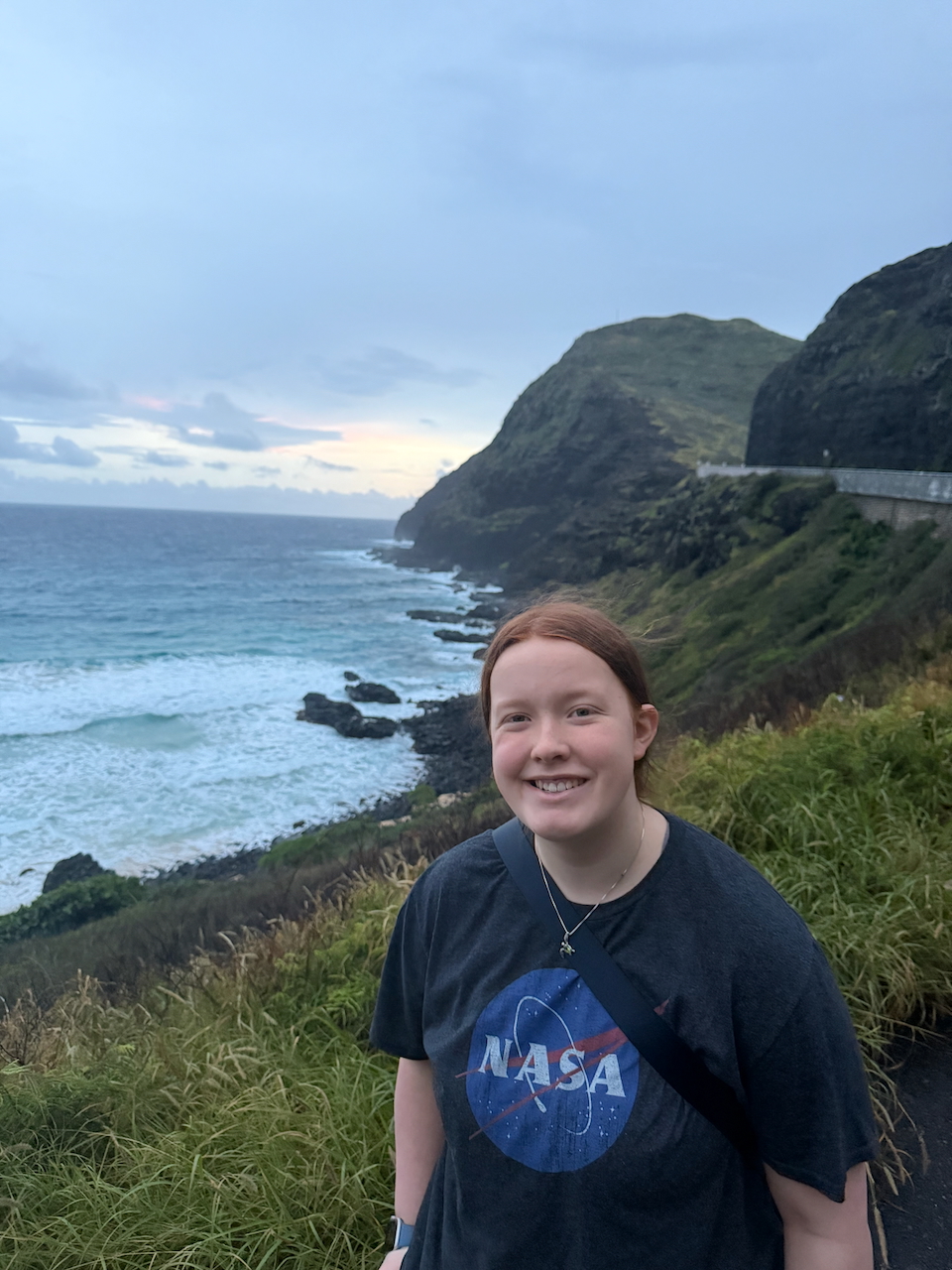 Cameron on the east side of Oʻahu at sunrise.