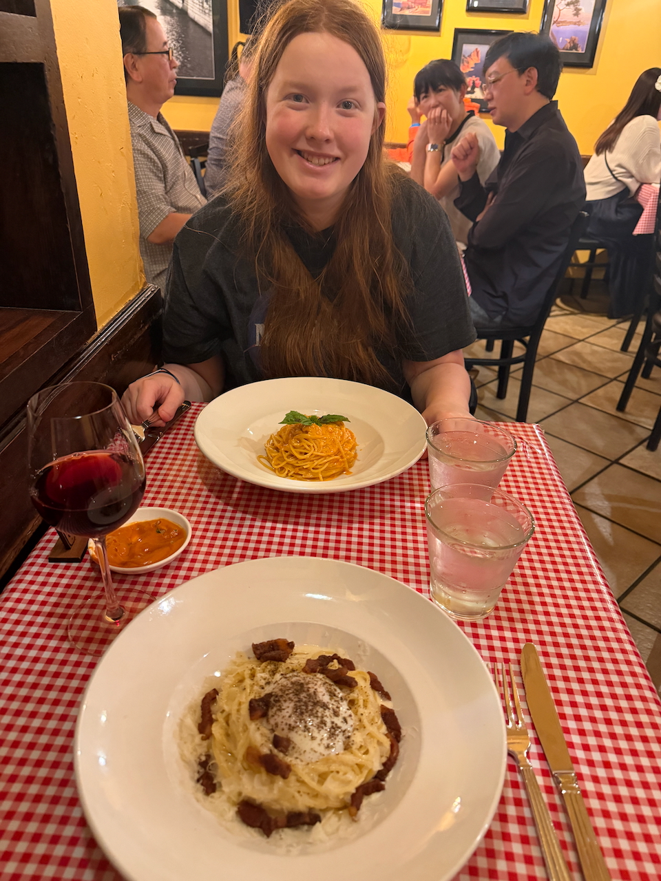 Cameron at Arancino on Beachwalk in Waikiki.