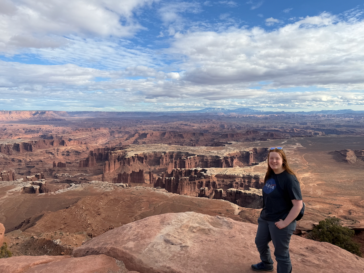 Cameron overlooking Canyonlands National Park.