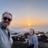 Chris and Cami taking a selfie at Thor’s Well on the Oregon Coast.